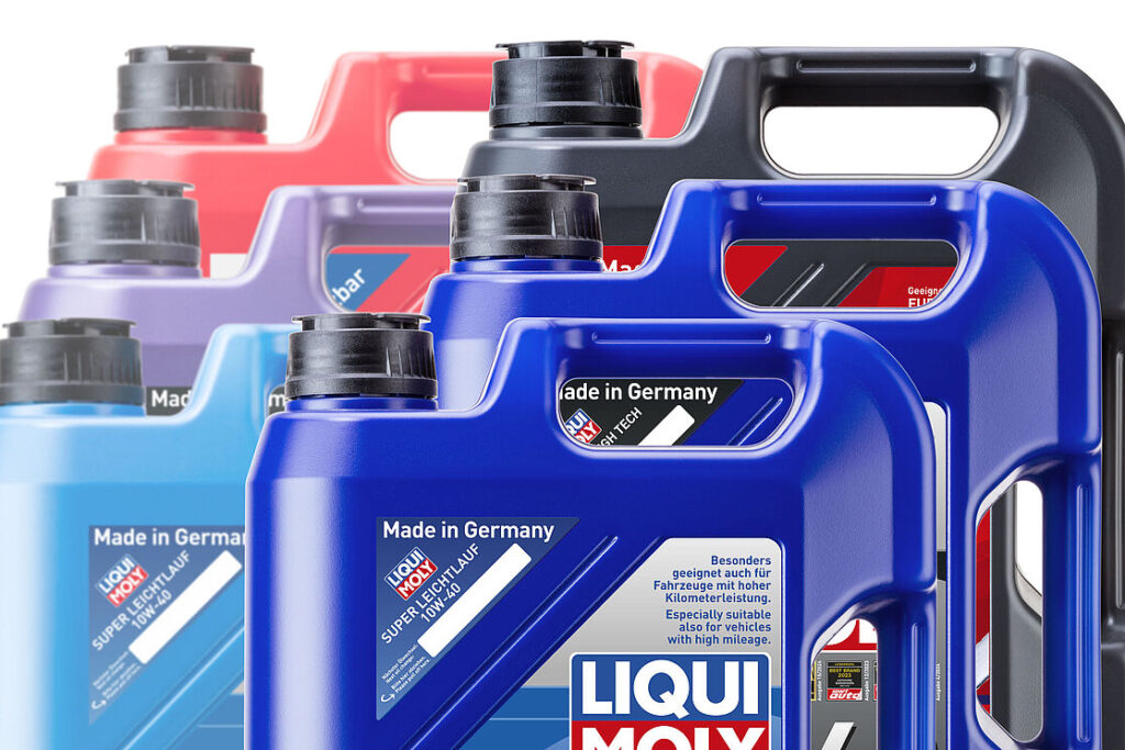LIQUI MOLY reduce los colores de los bidones.
